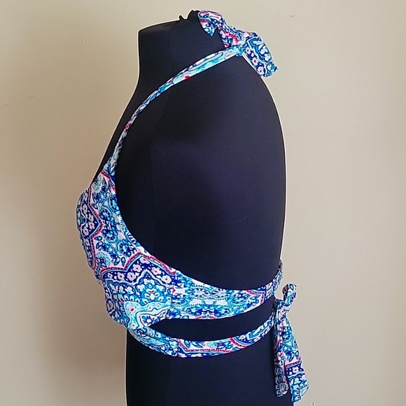 Athleta Monaco wrap bikini top           34 D/DD - Picture 2 of 6